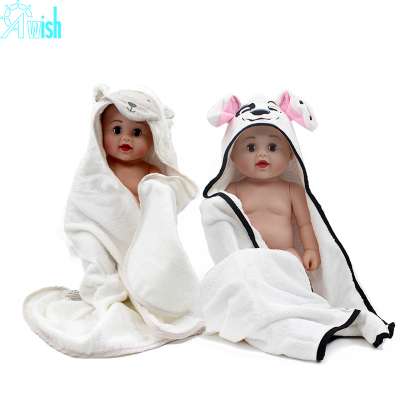 Wholesale Custom hot sell factory OEM new born baby hooded towel bamboo