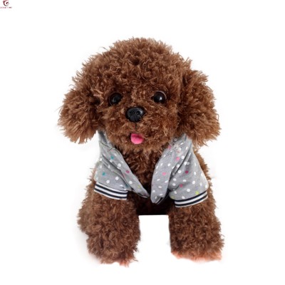 Best Selling Big Ears Animal Cute Plush Teddy Dog Toys With Clothes