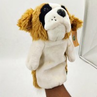 Custom real looking soft animal golf club dog head cover oem plush covers