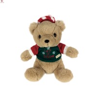 Factory Direct Sale Custom Super Soft Cute Plush Snow Christmas Teddy Bear