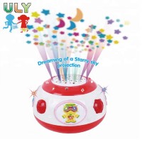 Eco friendly educational musical drum kids projector toys