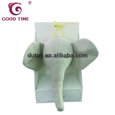 Nordic Style Animal Head Linen Elephant Head For Decorating Baby Room