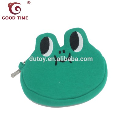 4 inch 12cm Green Frog Cartoon Big Eyes Coin Purse