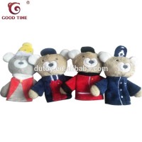 Plush King Scottish Guard Bear Finger Puppet