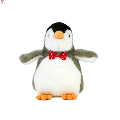 Promotional Cheap Cute Penguin Gift Baby Stuffed Animal Toy With Tie