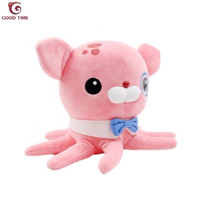 Custom stuffed sea animal cartoon pink octopus plush lovely toy