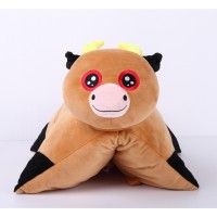 Wholesale custom cute plush animal shape creative cushion pillow