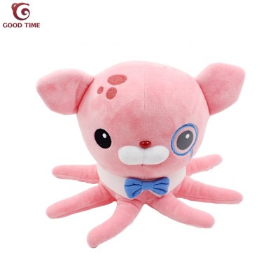 Plush Stuffed Cartoon Pink Octopus Lovely Animal Toys For Children Gift