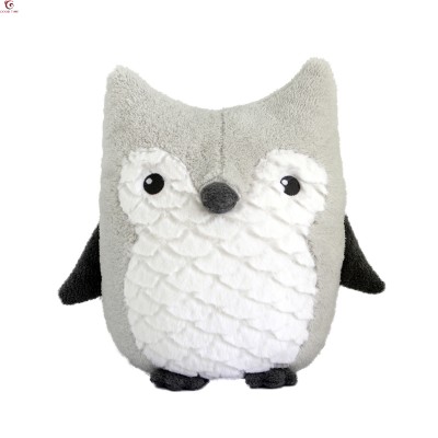 High Quality Custom Handmade Realistic Cute Plush Owl Throw Pillow Cover