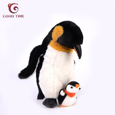 Cute diy mom and baby custom penguin plush toy