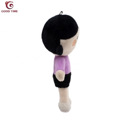 custom funny women soft stuffed plush purple color woman dolls toys