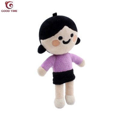 Wholesale custom purple woman girl dolls soft stuffed plush toys